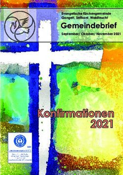 Konfirmationen 2021 - Gemeindebrief Evangelische Kirchengemeinde Gangelt, Selfkant, Waldfeucht - Evangelische Kirchengemeinde ...