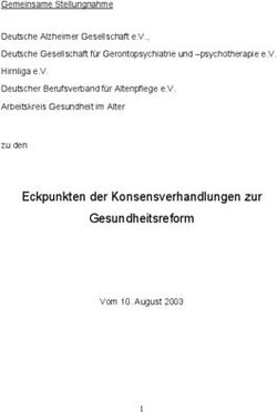 Eckpunkten der Konsensverhandlungen zur Gesundheitsreform