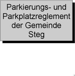 Parkierungs- und Parkplatzreglement der Gemeinde Steg