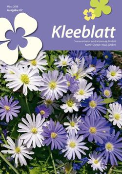 Kleeblatt M&auml;rz 2018 Ausgabe 67 - Haus Rixdorf