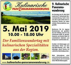 Kulinarische Panorama-wanderung - Verbandsgemeinde Oberes Glantal
