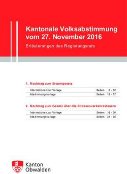 Kantonale Volksabstimmung vom 27. November 2016 - Erläuterungen des Regierungsrats - OW.ch