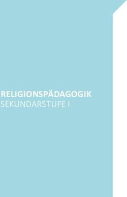 RELIGIONSP&Auml;DAGOGIK SEKUNDARSTUFE I - Bistum M&uuml;nster