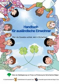 Handbuch f&uuml;r ausl&auml;ndische Einwohner - Wer die Gesetze achtet, lebt in Sicherheit - B&uuml;ro der Stadtregierung von Tokyo zur F&ouml;rderung der Sicherheit ...