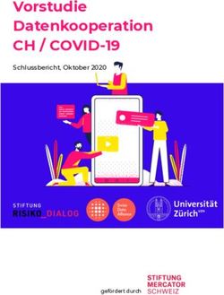 Vorstudie Datenkooperation - CH / COVID-19 Schlussbericht, Oktober 2020 - News