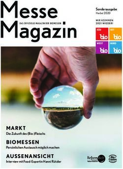 MARKT Die Zukunft des (Bio-)Fleischs - BIOMESSEN - BioS&uuml;d
