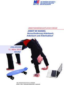 ARBEIT IM WANDEL HERAUSFORDERUNG ARBEITSZEIT, ARBEITSORT UND ARBEITSABLAUF - ARBEITSWISSENSCHAFTLICHES FORUM