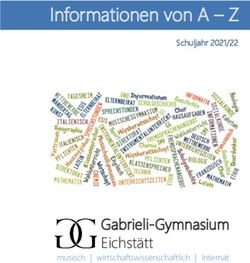 Informationen von A - Z - Gabrieli-Gymnasium Eichstätt - Schuljahr 2021/22