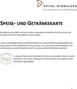 SPEISE- UND GETR&Auml;NKEKARTE - Spital Nidwalden