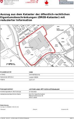 Auszug aus dem Kataster der &ouml;ffentlich-rechtlichen Eigentumsbeschr&auml;nkungen (&Ouml;REB-Kataster) mit reduzierter Information