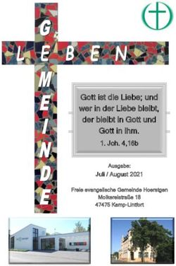 GOTT IST DIE LIEBE; UND WER IN DER LIEBE BLEIBT, DER BLEIBT IN GOTT UND GOTT IN IHM - JOH. 4,16B - FEG HOERSTGEN
