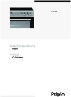 Bedienungsanleitung Herd - Manuel