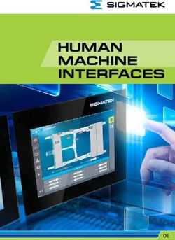 Human macHine interfaces - SIGMATEK