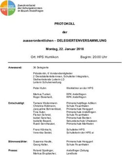 PROTOKOLL der ausserordentlichen - DELEGIERTENVERSAMMLUNG Montag, 22. Januar 2018