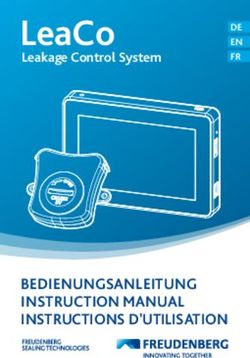 LeaCo BEDIENUNGSANLEITUNG INSTRUCTION MANUAL INSTRUCTIONS D'UTILISATION - Leakage Control System