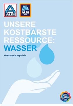 UNSERE KOSTBARSTE RESSOURCE: WASSER - Wasserschutzpolitik - ALDI S&Uuml;D