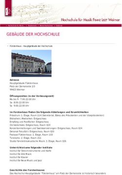 GEB&Auml;UDE DER HOCHSCHULE - Geb&auml;ude