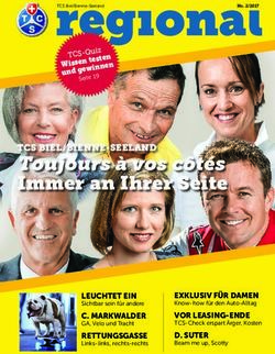 Toujours à vos côtés Immer an Ihrer Seite - TCS BIEL/BIENNE-SEELAND