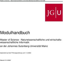 Modulhandbuch Master of Science - Naturwissenschaftliche und wirtschafts-wissenschaftliche Informatik an der Johannes Gutenberg-Universit&auml;t Mainz