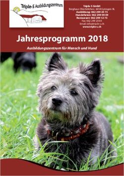 Jahresprogramm 2018 Ausbildungszentrum f&uuml;r Mensch und Hund - Triple-S Ausbildungszentrum