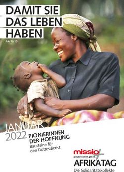 DAMIT SIE DAS LEBEN HABEN - JANUAR 2022 - Missio hilft