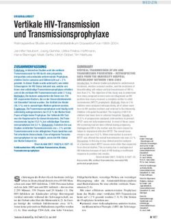 Vertikale HIV-Transmission und Transmissionsprophylaxe