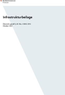Infrastrukturbeilage &Uuml;bersicht gem&auml;&szlig; 42 Abs. 4 BHG 2013 Oktober 2021 - Das Bundesministerium f&uuml;r Finanzen