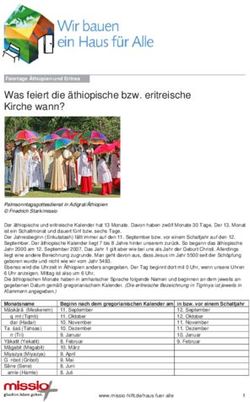 Was feiert die &auml;thiopische bzw. eritreische Kirche wann? - Missio