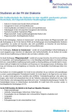 Studieren an der FH der Diakonie