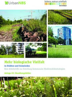 Mehr biologische Vielfalt - in Städten und Gemeinden Eine Arbeitshilfe zur Erstellung kommunaler Biodiversitätsstrategien Anlage 02: Handlungsfelder