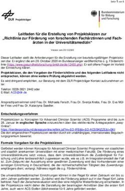 Leitfaden f&uuml;r die Erstellung von Projektskizzen zur "Richtlinie zur F&ouml;rderung von forschenden Fach&auml;rztinnen und Fach-&auml;rzten in der ...