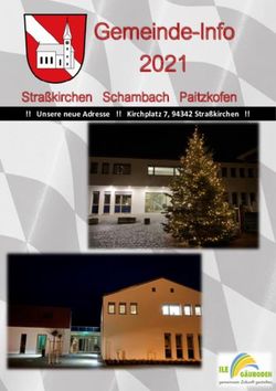 Gemeinde-Info 2021 Stra&szlig;kirchen Schambach Paitzkofen - Unsere neue Adresse Kirchplatz 7, 94342 Stra&szlig;kirchen