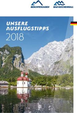 2018 UNSERE AUSFLUGSTIPPS