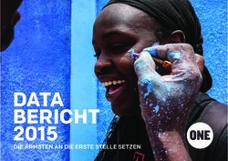 DATA BERICHT 2015 DIE ÄRMSTEN AN DIE ERSTE STELLE SETZEN