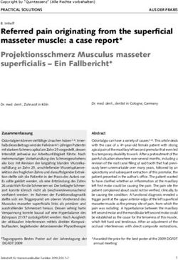 Referred pain originating from the superficial masseter muscle: a case report* Projektionsschmerz Musculus masseter superficialis - Ein Fallbericht