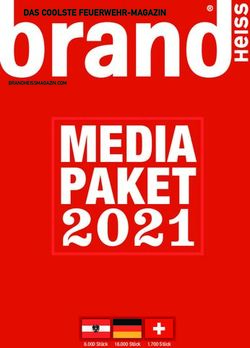 MEDIA PAKET 2021 - DAS COOLSTE FEUERWEHR-MAGAZIN - BRANDHEISS Magazin