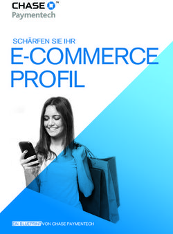 E-commerce Profil Schärfen Sie ihr - ein BluePrint von chASe PAYmentech