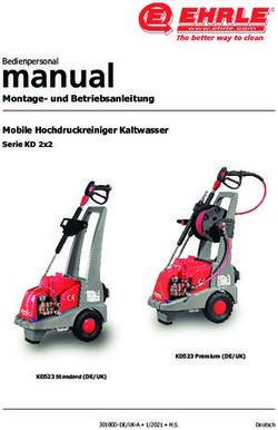 Montage- und Betriebsanleitung Mobile Hochdruckreiniger Kaltwasser - Serie KD 2x2