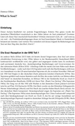 What Is Soul? Dietmar Elflein - Vibes - The IASPM DA-CH Series