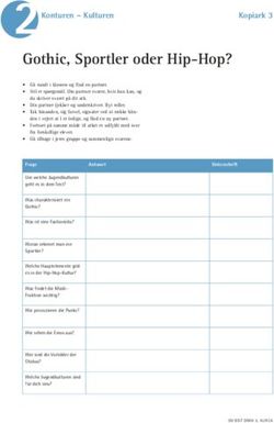 Gothic, Sportler oder Hip-Hop?