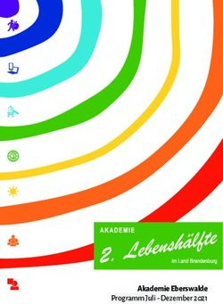 Akademie Eberswalde Programm Juli - Dezember 2021 - Akademie 2. Lebensh&auml;lfte