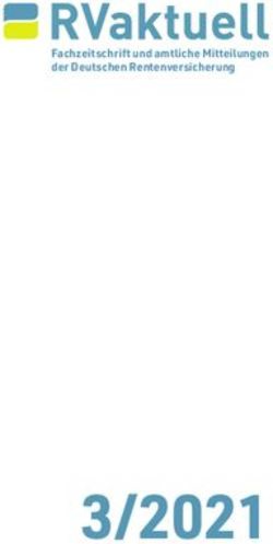 3/2021 Fachzeitschrift und amtliche Mitteilungen der Deutschen Rentenversicherung - RVaktuell