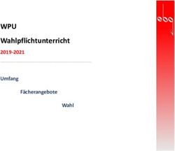 WPU Wahlpflichtunterricht - 2019-2021 Umfang F&auml;cherangebote