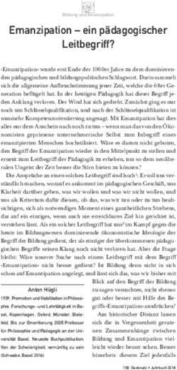 Emanzipation - ein p&auml;dagogischer Leitbegriff? - Denknetz