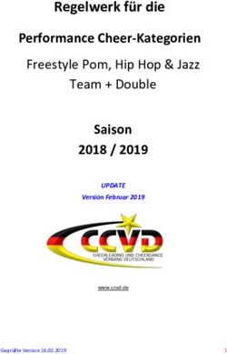 Regelwerk f&uuml;r die Performance Cheer-Kategorien Saison 2018 / 2019 - Freestyle Pom, Hip Hop & Jazz - CCVD