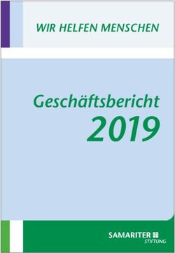 2019 Geschäftsbericht - WIR HELFEN MENSCHEN - Samariterstiftung