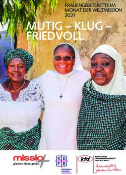MUTIG - KLUG - FRIEDVOLL - FRAUENGEBETSKETTE IM MONAT DER WELTMISSION 2021