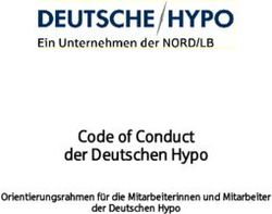 Code of Conduct der Deutschen Hypo - Orientierungsrahmen für die Mitarbeiterinnen und Mitarbeiter der Deutschen Hypo