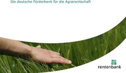 Die deutsche F&ouml;rderbank f&uuml;r die Agrarwirtschaft - Rentenbank