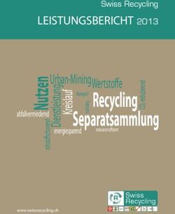 Recycling Separatsammlung - n Wertstoffe - Swiss ...